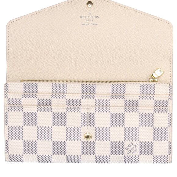 Louis Vuitton Sarah Long Wallet N63208 Azur Damier Canvas - Picture 5 of 6